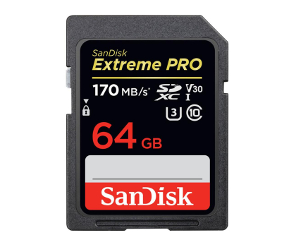 Nośnik pamięci SANDISK SD 64GB 170MB/s SDSDXXY-064G-GN4IN